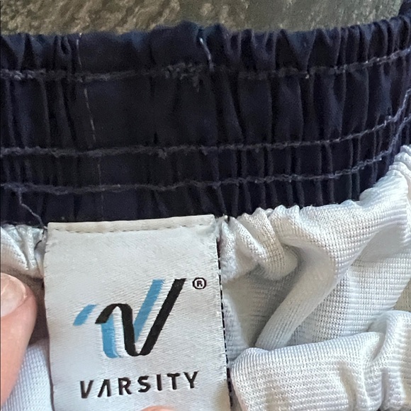 Varsity Women's Navy and Light Blue Athletic Shorts Set - Picture 6 of 8